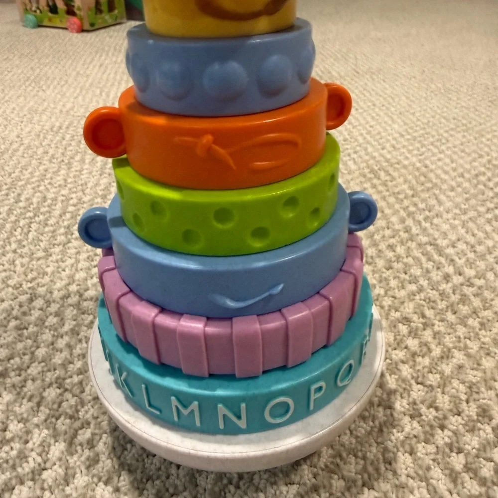 Stacking Animal Rings Toy - Multicolor Kids Stacker - Picture 5 of 5